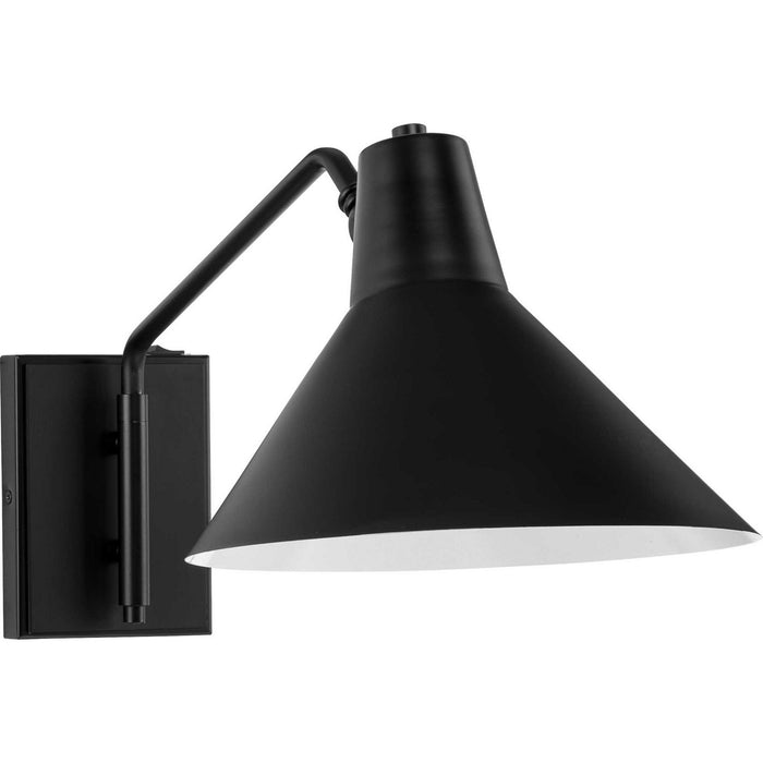 Progress Lighting P710113-31M One Light Wall Bracket, Matte Black