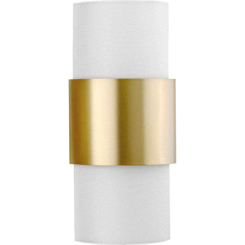 Progress Lighting P710119-109 Two Light Wall Sconce, Brushed Bronze