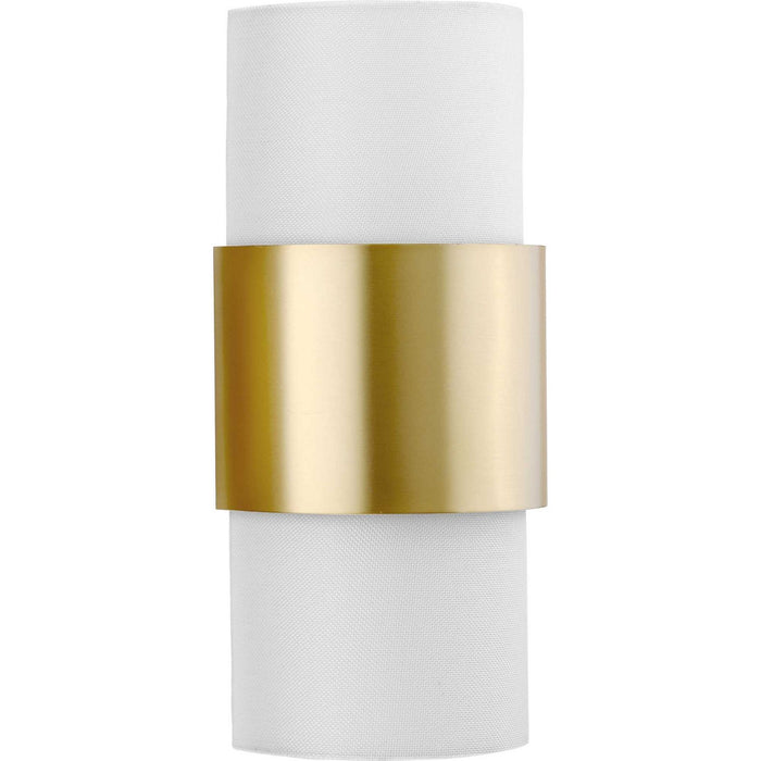 Progress Lighting P710119-109 Two Light Wall Sconce, Brushed Bronze