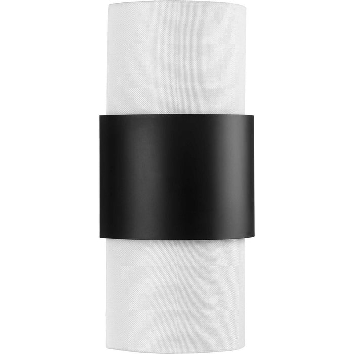 Progress Lighting P710119-31M Two Light Wall Sconce, Matte Black