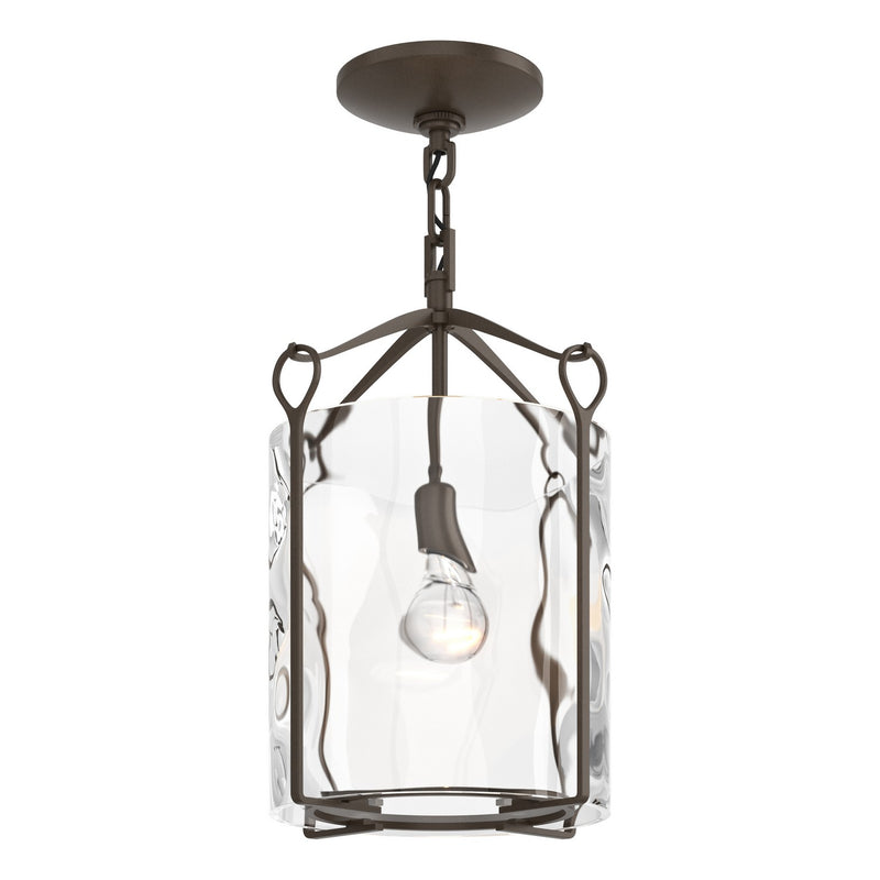 Hubbardton Forge 121140-SKT-05-LL0137 One Light Semi-Flush Mount, Bronze