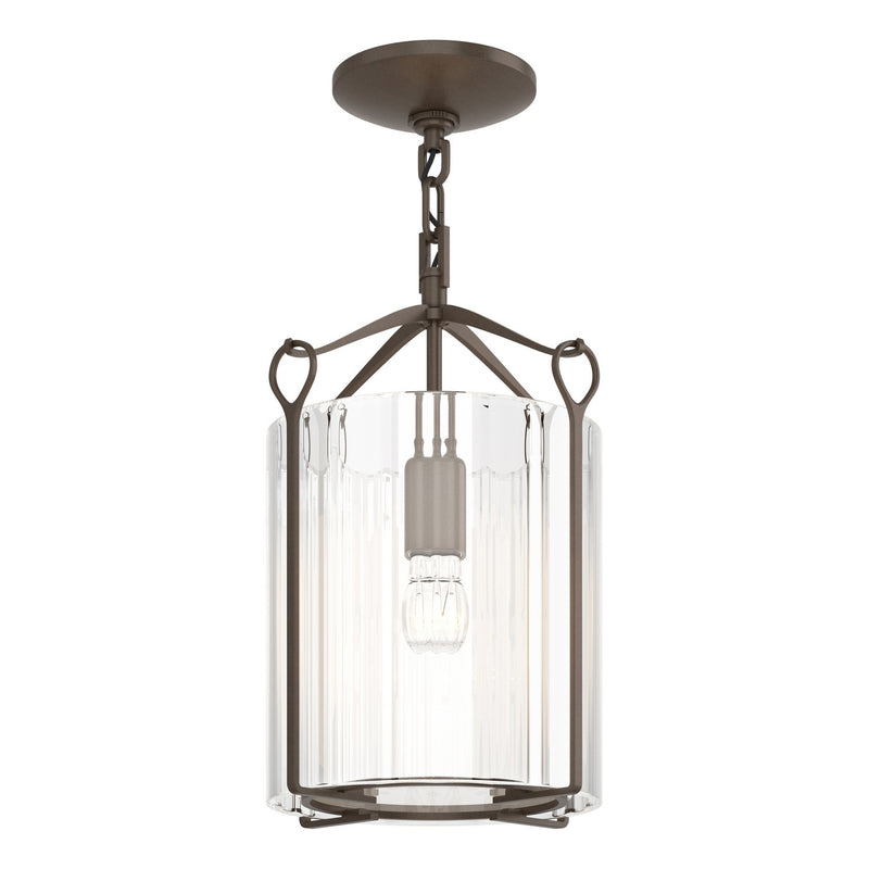 Hubbardton Forge 121140-SKT-05-ZM0137 One Light Semi-Flush Mount, Bronze