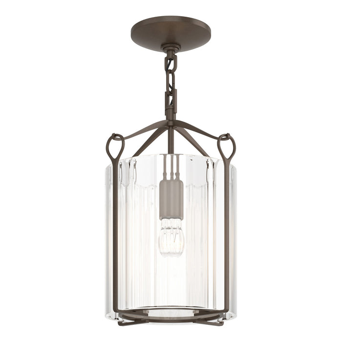 Hubbardton Forge 121140-SKT-05-ZM0137 One Light Semi-Flush Mount, Bronze