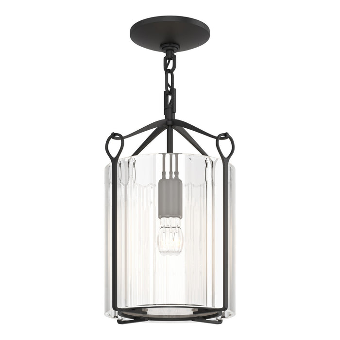 Hubbardton Forge 121140-SKT-10-ZM0137 One Light Semi-Flush Mount, Black