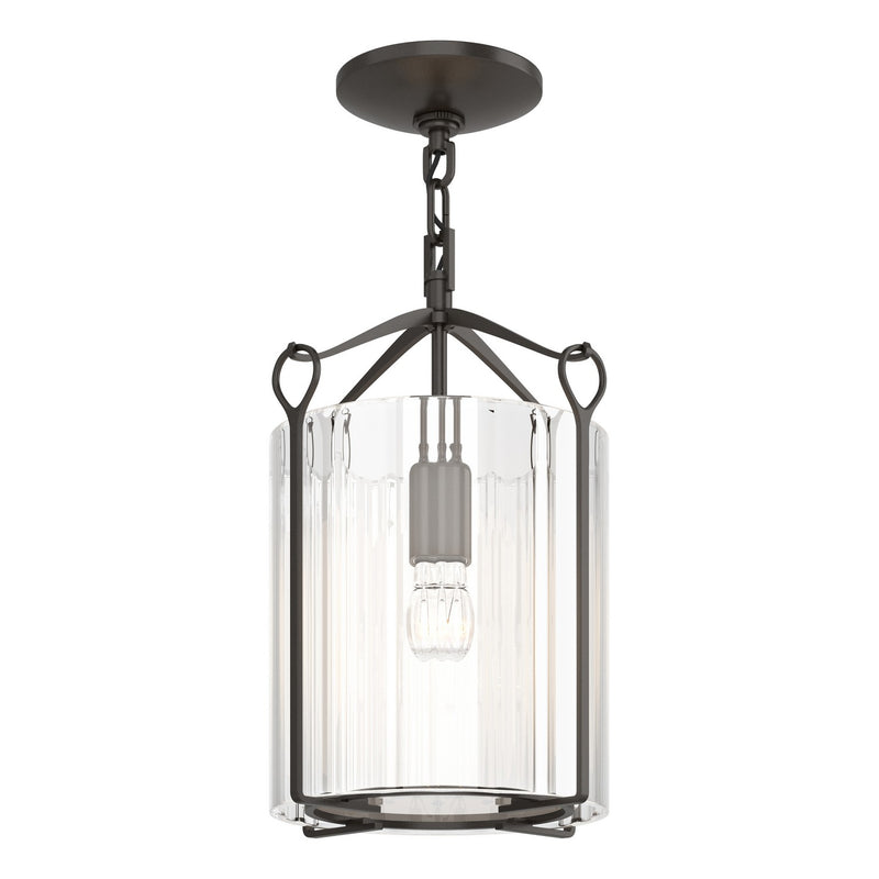 Hubbardton Forge 121140-SKT-14-ZM0137 One Light Semi-Flush Mount, Oil Rubbed Bronze