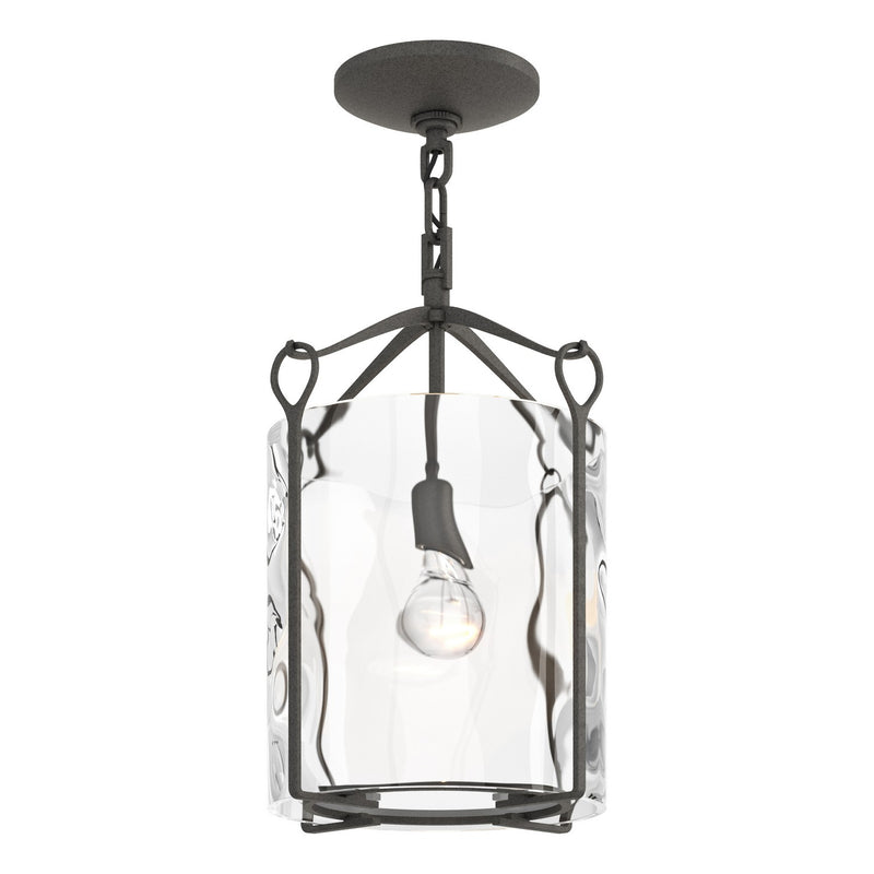 Hubbardton Forge 121140-SKT-20-LL0137 One Light Semi-Flush Mount, Natural Iron