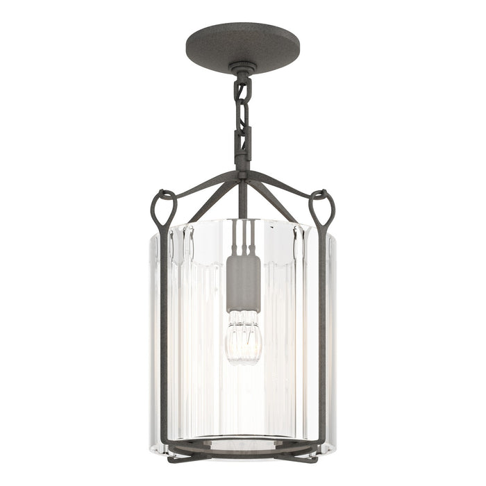 Hubbardton Forge 121140-SKT-20-ZM0137 One Light Semi-Flush Mount, Natural Iron