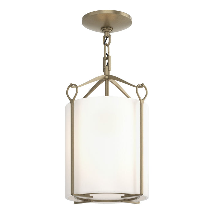 Hubbardton Forge 121140-SKT-84-GG0137 One Light Semi-Flush Mount, Soft Gold