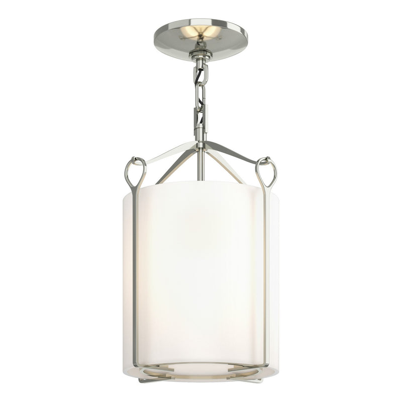 Hubbardton Forge 121140-SKT-85-GG0137 One Light Semi-Flush Mount, Sterling