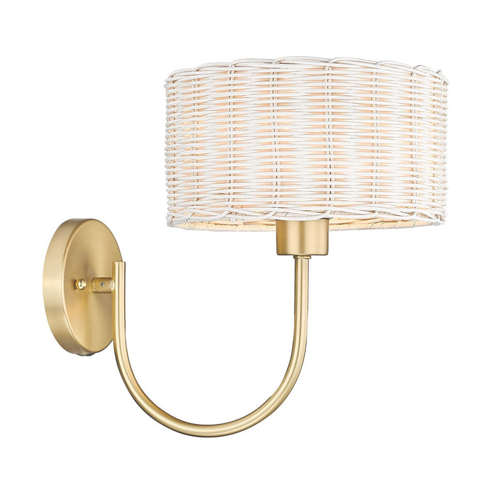 Golden 1084-1W BCB-WW One Light Wall Sconce, Brushed Champagne Bronze