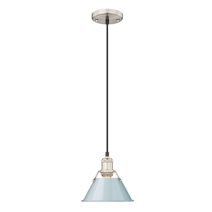 Golden 3306-S PW-SF One Light Pendant, Pewter