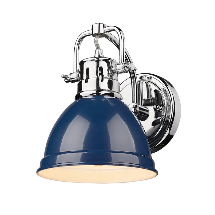 Golden 3602-BA1 CH-NVY One Light Bath Vanity, Chrome