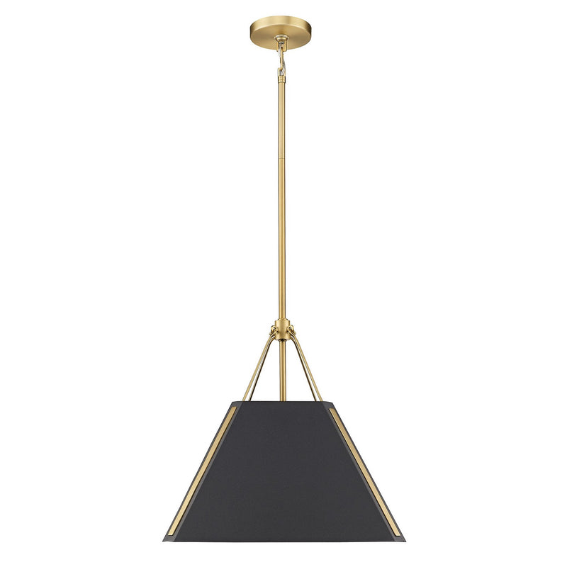 Golden 3879-M BCB-NB One Light Pendant, Brushed Champagne Bronze