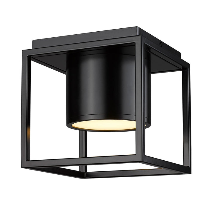 Golden 9092-FM7 BLK-BLK LED Flush Mount, Matte Black