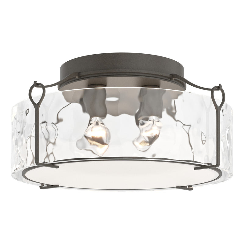 Hubbardton Forge 121145-SKT-07-LL0216 Four Light Semi-Flush Mount, Dark Smoke
