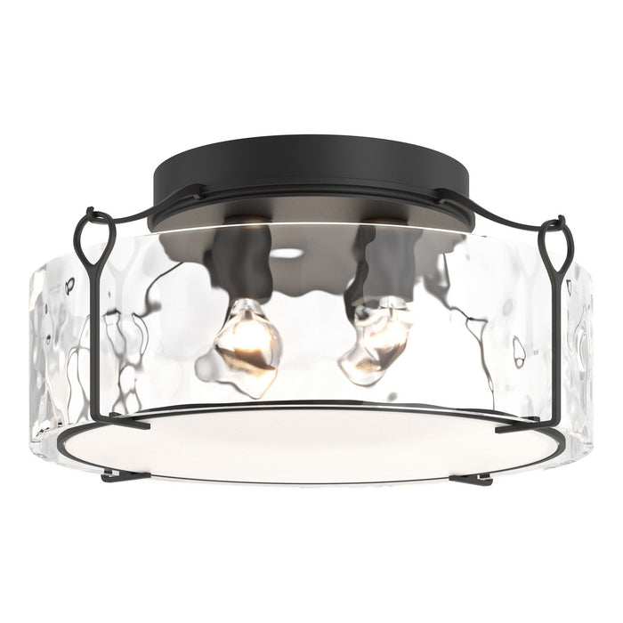 Hubbardton Forge 121145-SKT-10-LL0216 Four Light Semi-Flush Mount, Black
