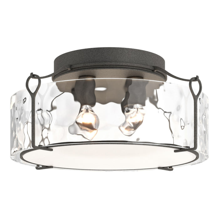 Hubbardton Forge 121145-SKT-20-LL0216 Four Light Semi-Flush Mount, Natural Iron