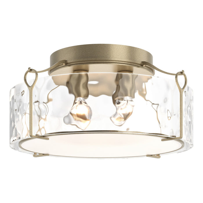 Hubbardton Forge 121145-SKT-84-LL0216 Four Light Semi-Flush Mount, Soft Gold