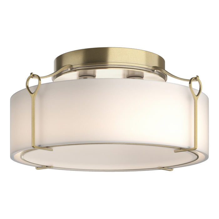 Hubbardton Forge 121145-SKT-86-GG0216 Four Light Semi-Flush Mount, Modern Brass
