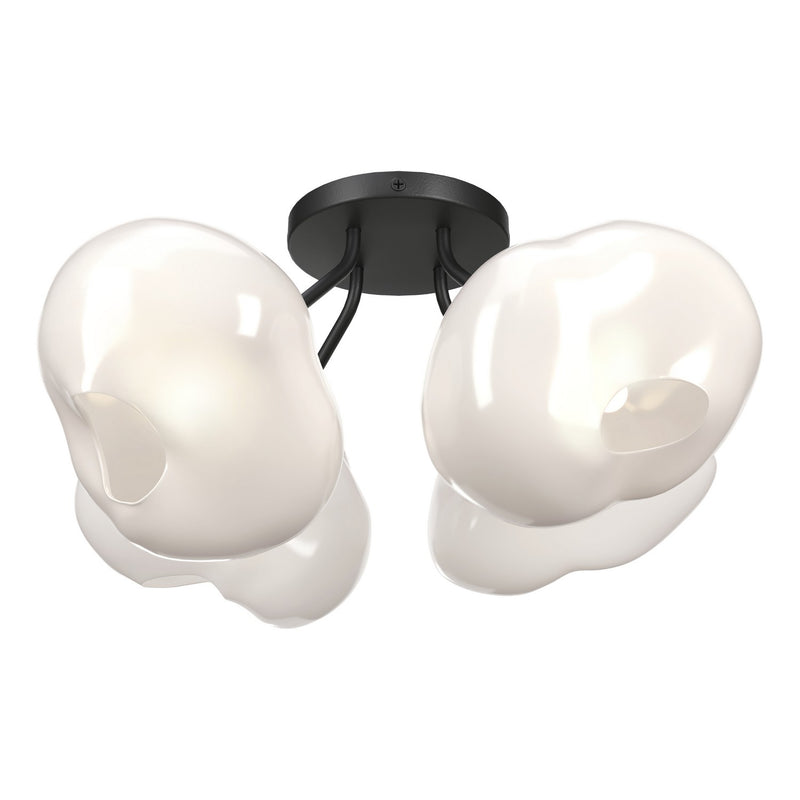 Hubbardton Forge 121370-SKT-10-FD0710 Four Light Semi-Flush Mount, Black