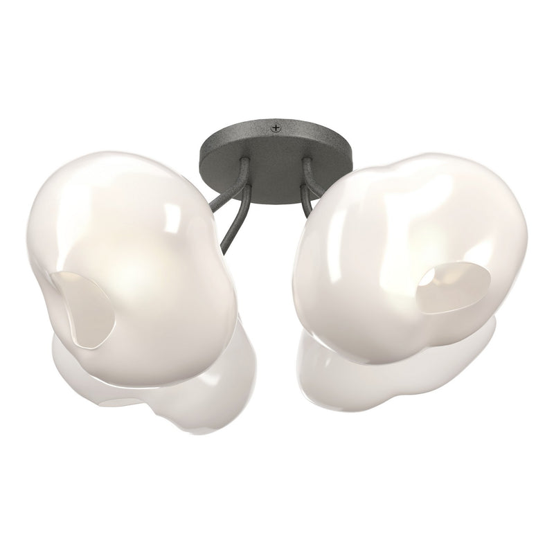 Hubbardton Forge 121370-SKT-20-FD0710 Four Light Semi-Flush Mount, Natural Iron