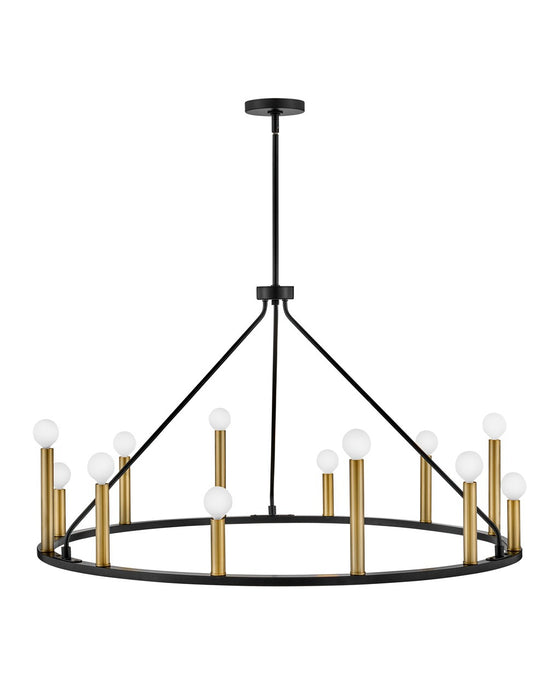 Lark 83159BK LED Chandelier, Black