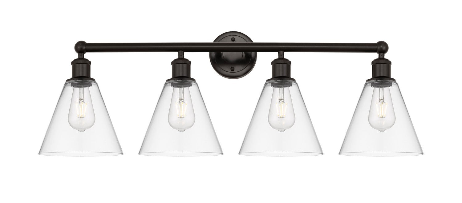 Innovations 616-4W-OB-GBC-82 Four Light Bath Vanity, Oil Rubbed Bronze