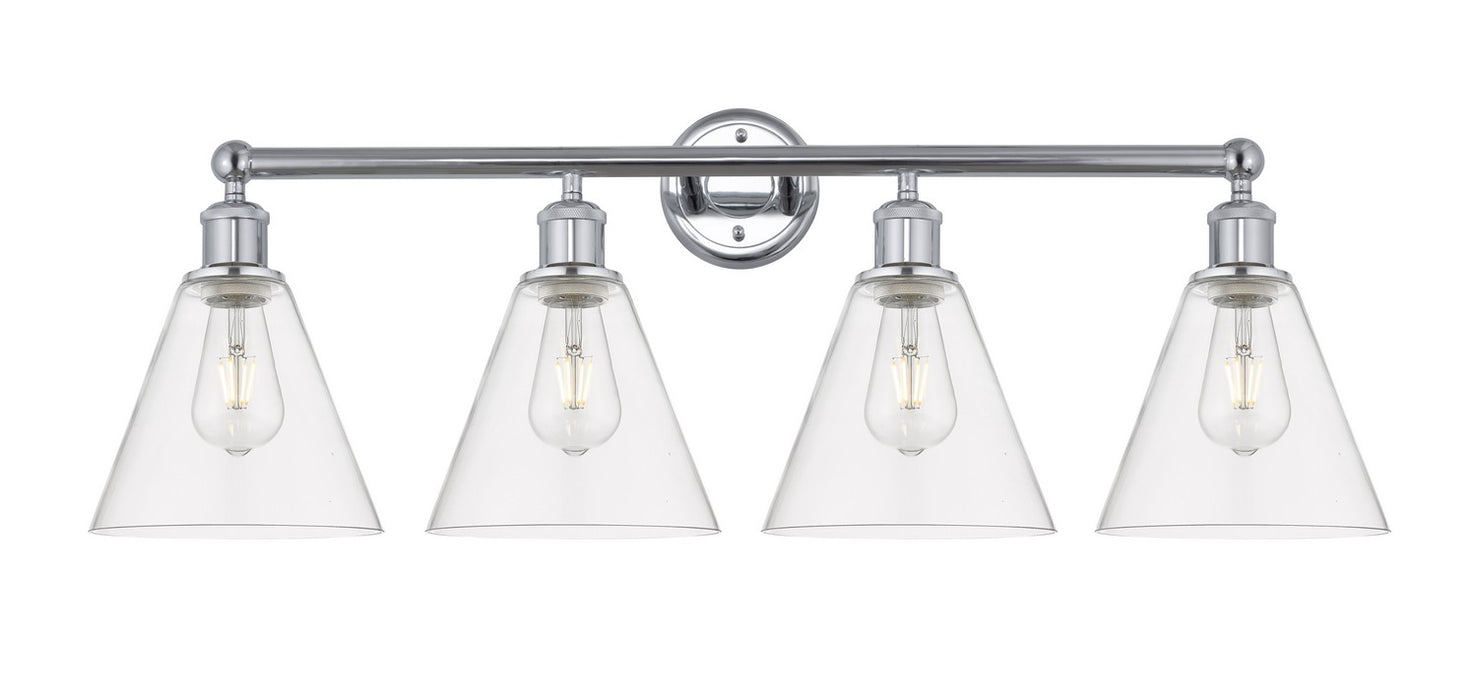 Innovations 616-4W-PC-GBC-82 Four Light Bath Vanity, Polished Chrome