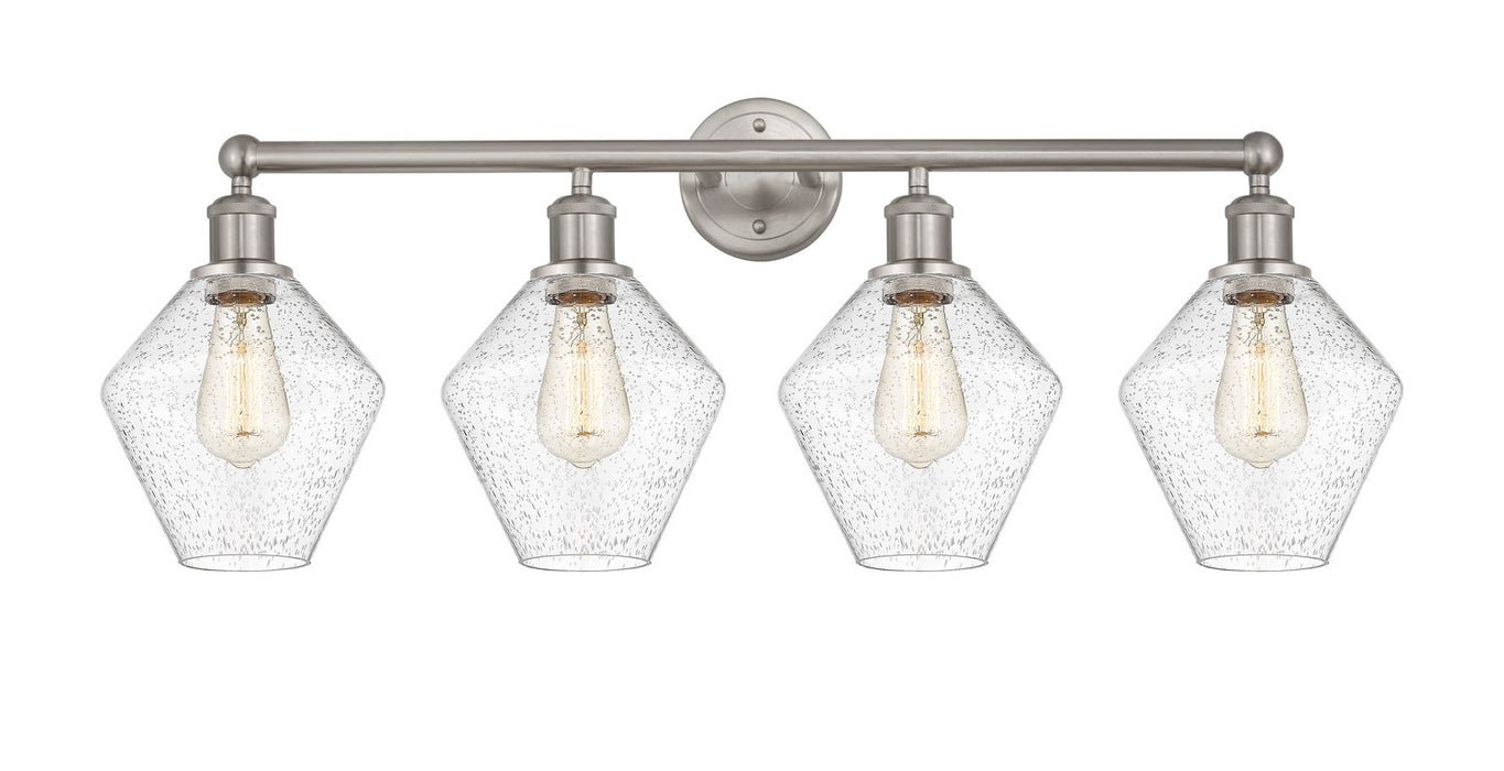 Innovations 616-4W-SN-G654-8 Four Light Bath Vanity, Satin Nickel