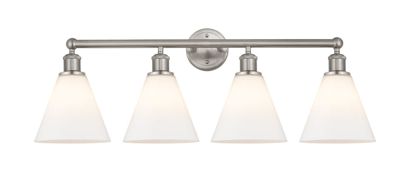 Innovations 616-4W-SN-GBC-81 Four Light Bath Vanity, Satin Nickel