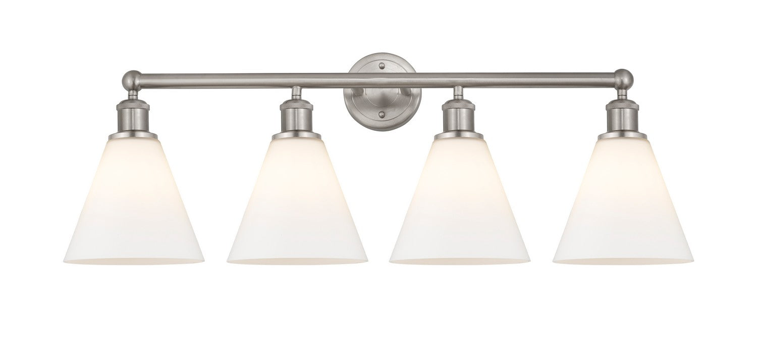 Innovations 616-4W-SN-GBC-81 Four Light Bath Vanity, Satin Nickel