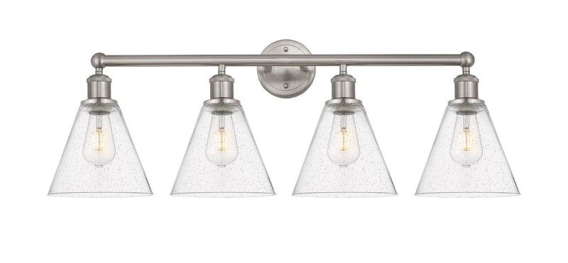 Innovations 616-4W-SN-GBC-84 Four Light Bath Vanity, Satin Nickel