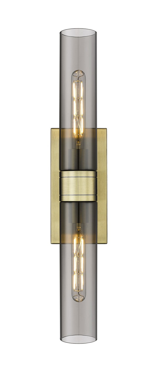 Innovations 617-2W-AB-G617-11SM LED Bath Vanity, Antique Brass