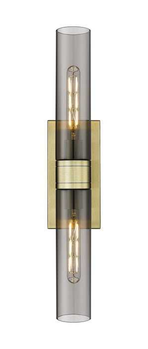 Innovations 617-2W-AB-G617-11SM LED Bath Vanity, Antique Brass