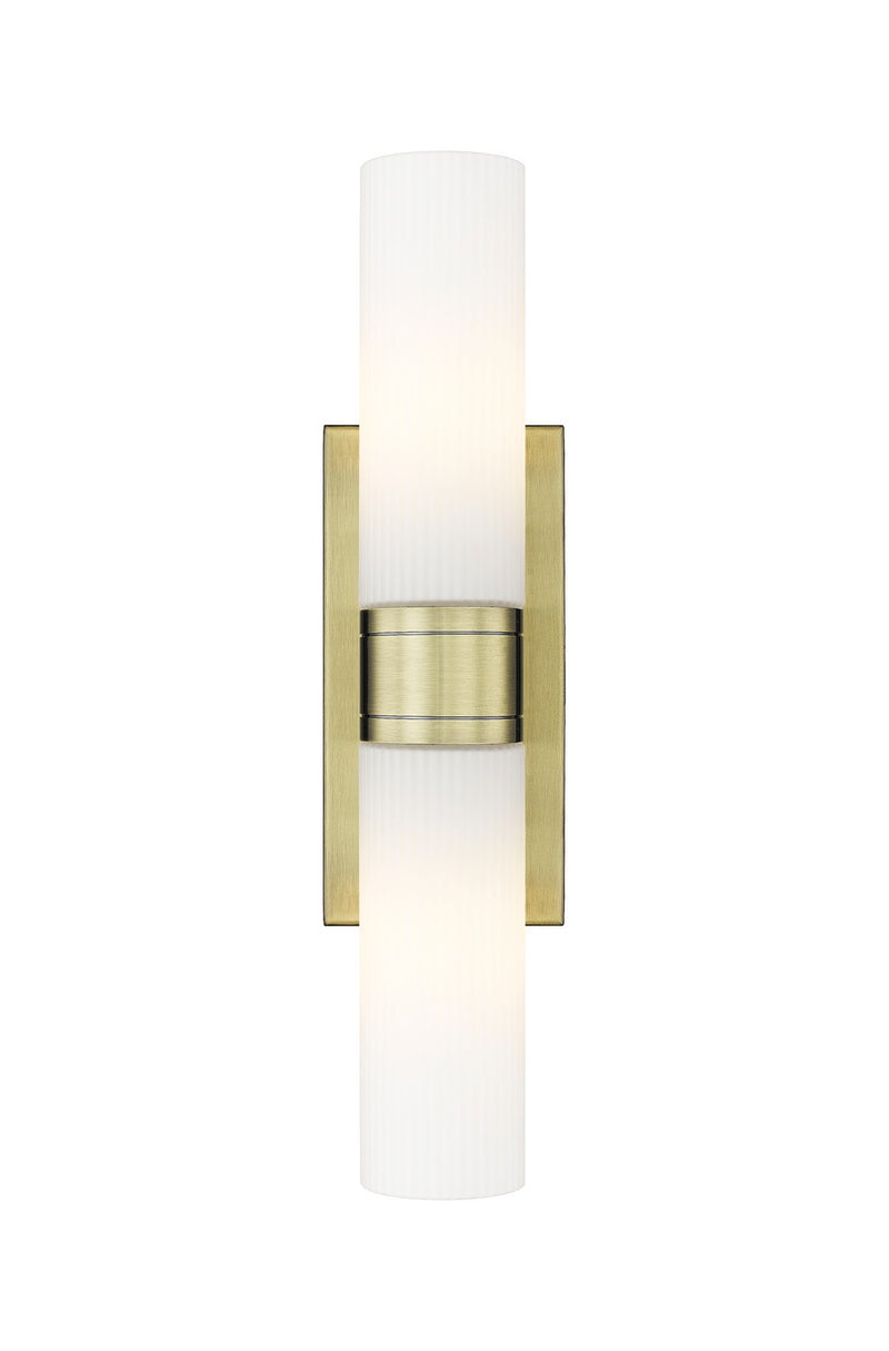 Innovations 617-2W-AB-G617-11SWH LED Bath Vanity, Antique Brass