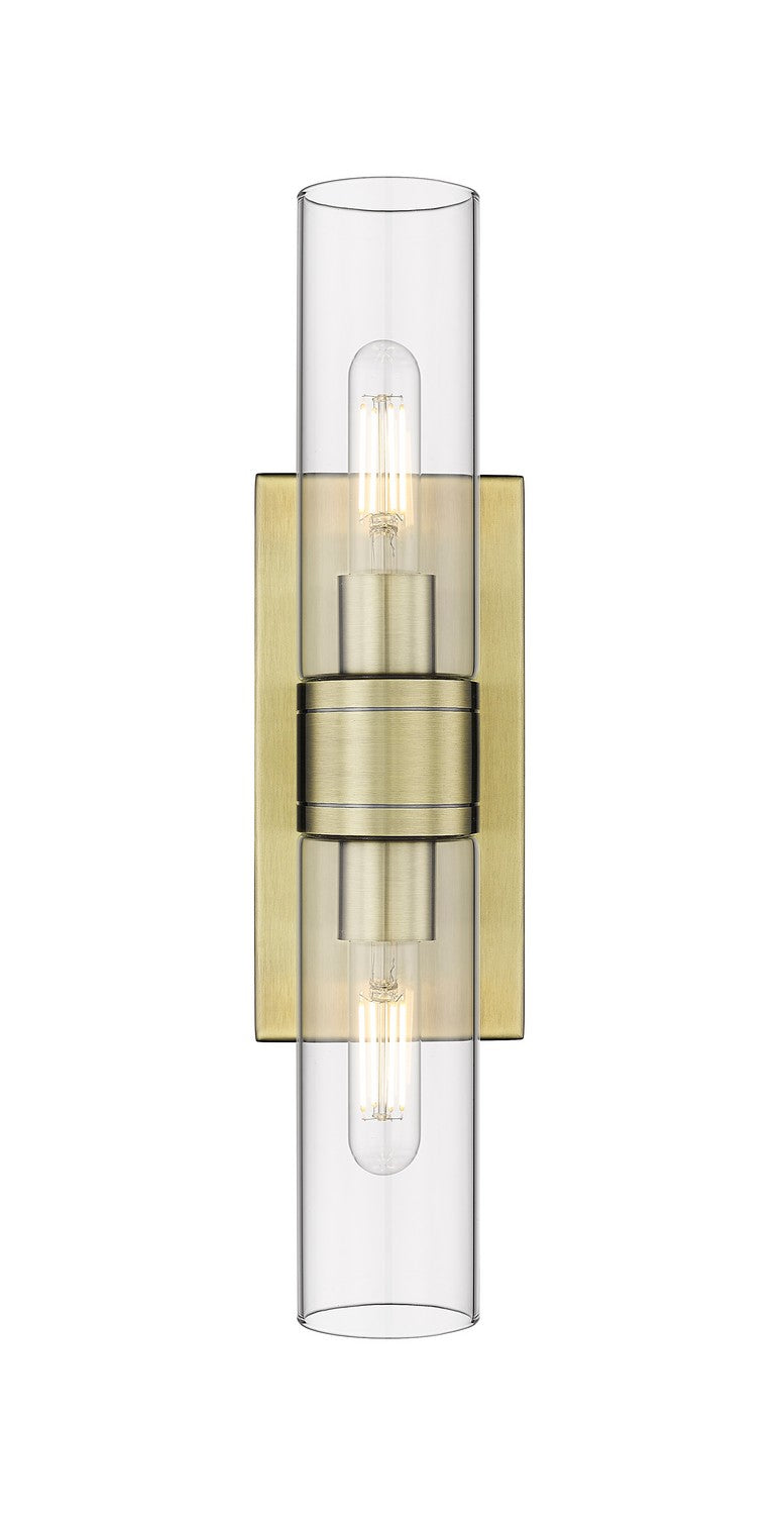 Innovations 617-2W-AB-G617-8CL LED Bath Vanity, Antique Brass