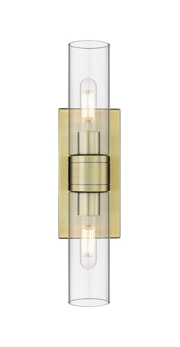 Innovations 617-2W-AB-G617-8CL LED Bath Vanity, Antique Brass