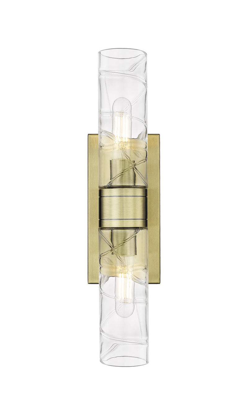 Innovations 617-2W-AB-G617-8DE LED Bath Vanity, Antique Brass