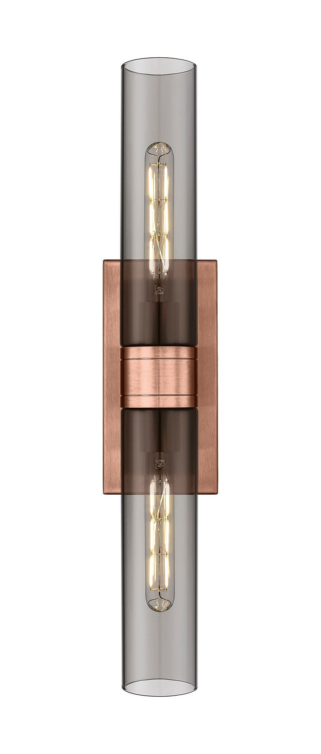 Innovations 617-2W-AC-G617-11SM LED Bath Vanity, Antique Copper