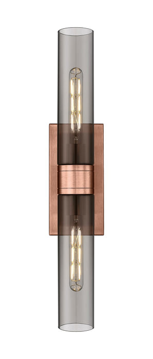 Innovations 617-2W-AC-G617-11SM LED Bath Vanity, Antique Copper