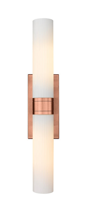 Innovations 617-2W-AC-G617-11SWH LED Bath Vanity, Antique Copper