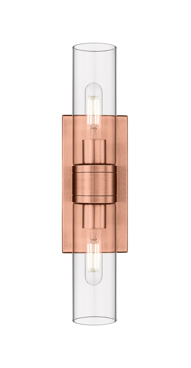 Innovations 617-2W-AC-G617-8CL LED Bath Vanity, Antique Copper