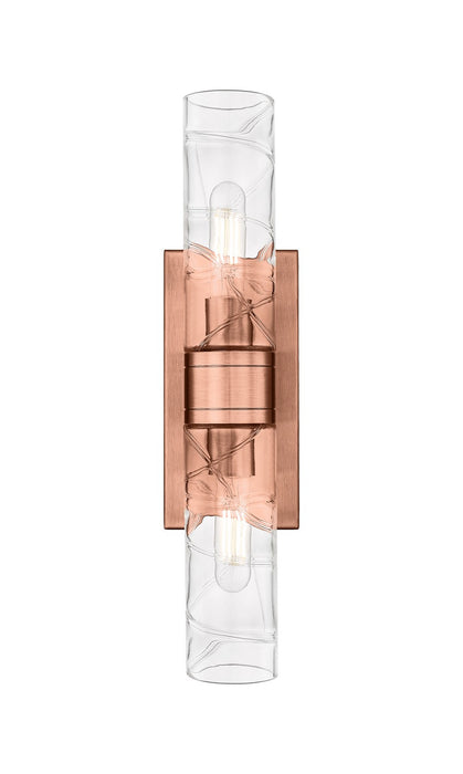 Innovations 617-2W-AC-G617-8DE LED Bath Vanity, Antique Copper