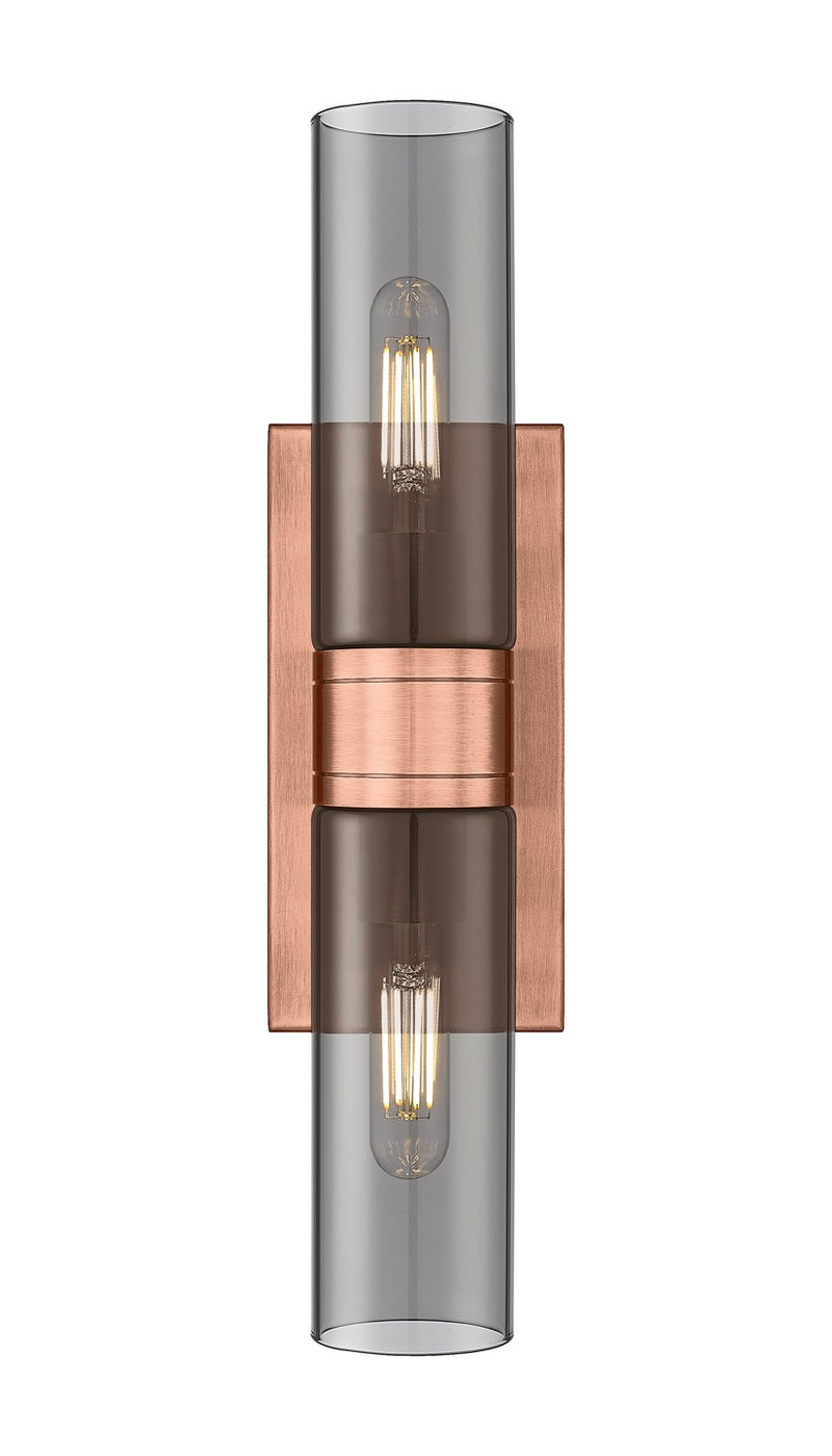 Innovations 617-2W-AC-G617-8SM LED Bath Vanity, Antique Copper