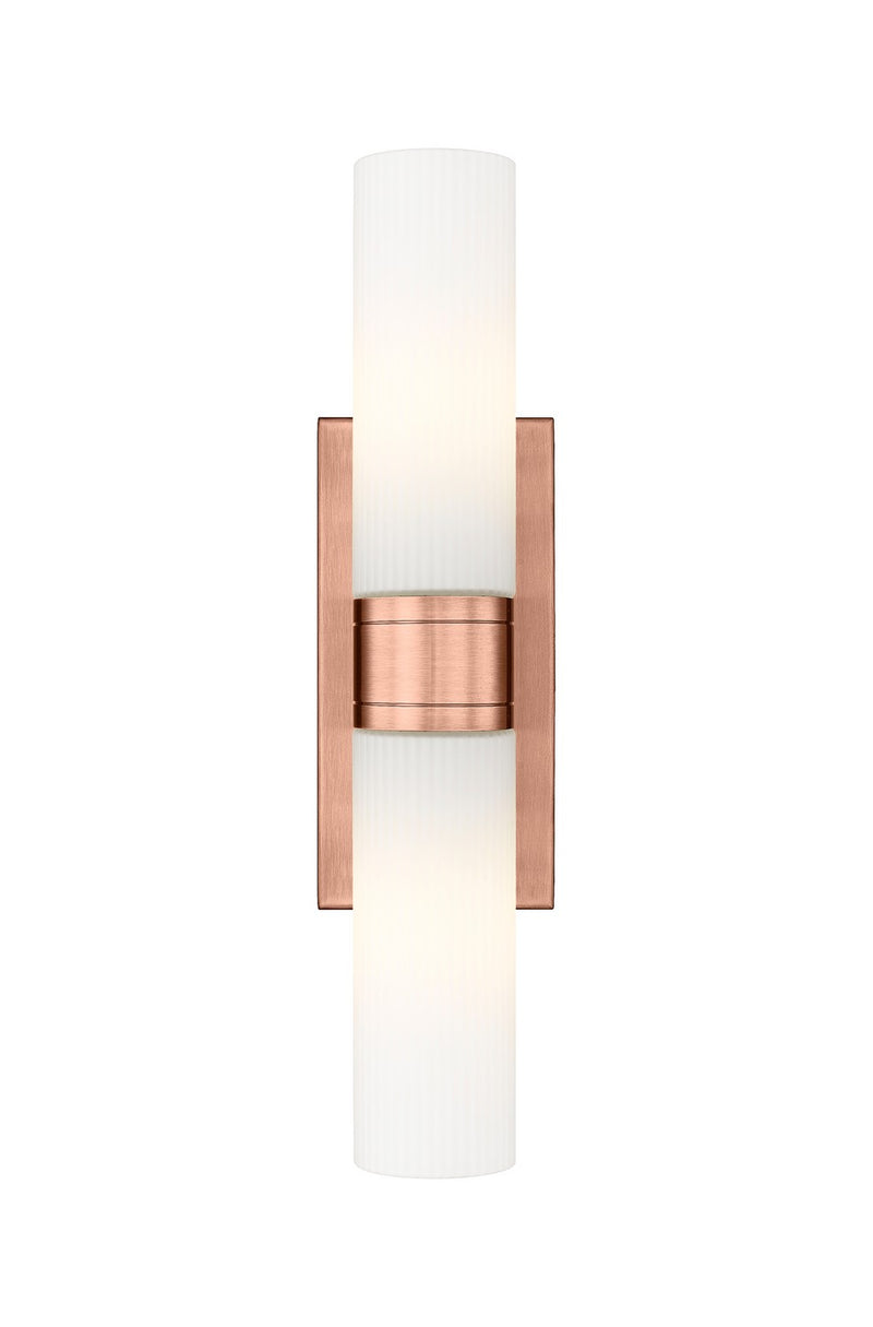 Innovations 617-2W-AC-G617-8SWH LED Bath Vanity, Antique Copper