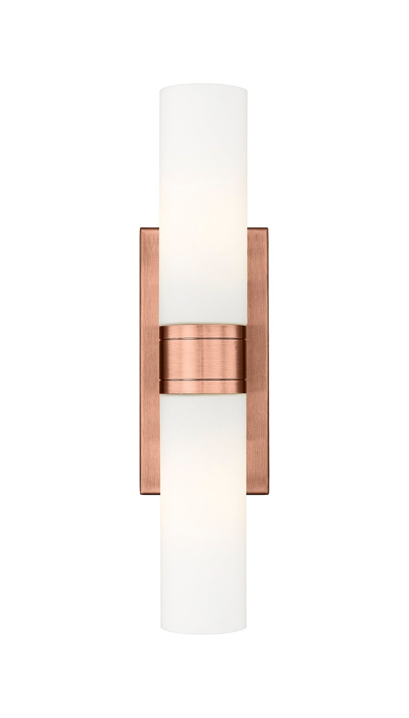 Innovations 617-2W-AC-G617-8WH LED Bath Vanity, Antique Copper