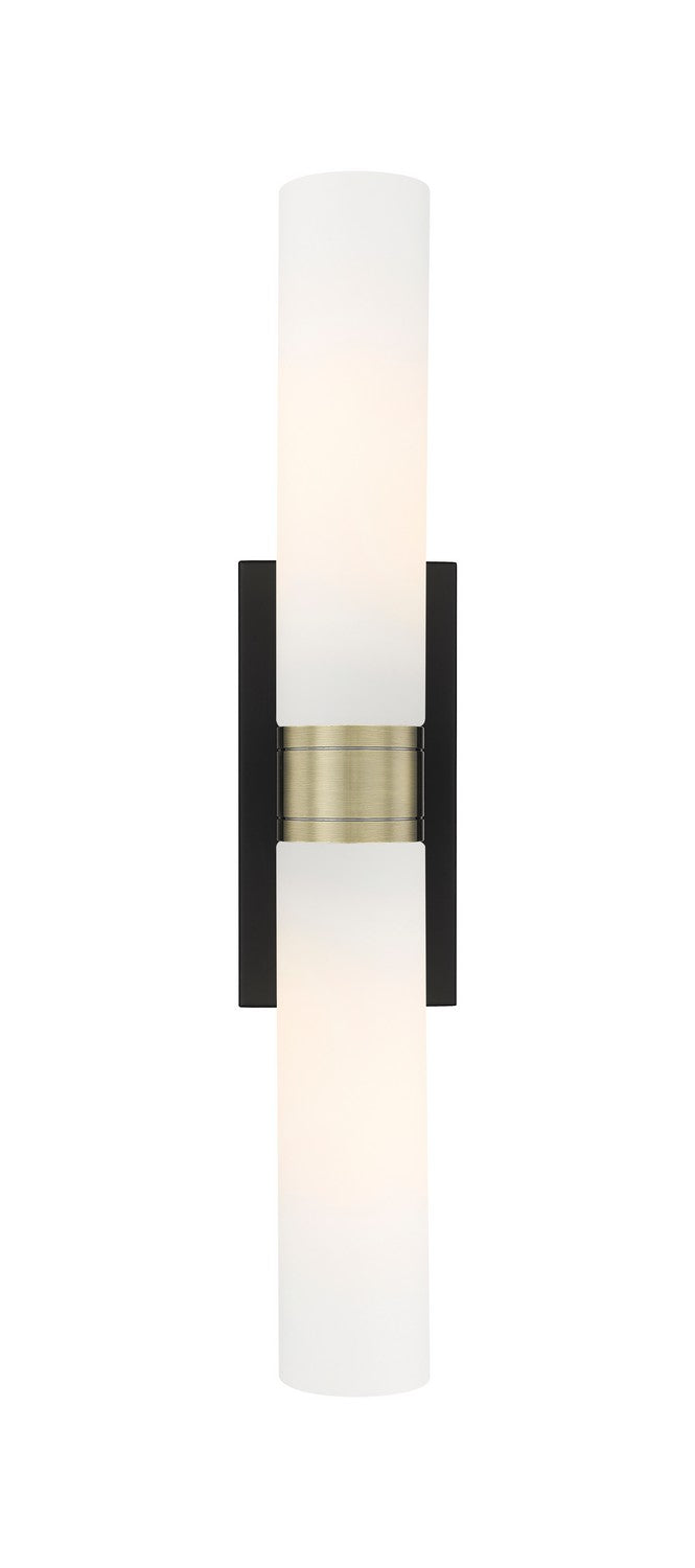 Innovations 617-2W-BAB-G617-11WH LED Bath Vanity, Black Antique Brass