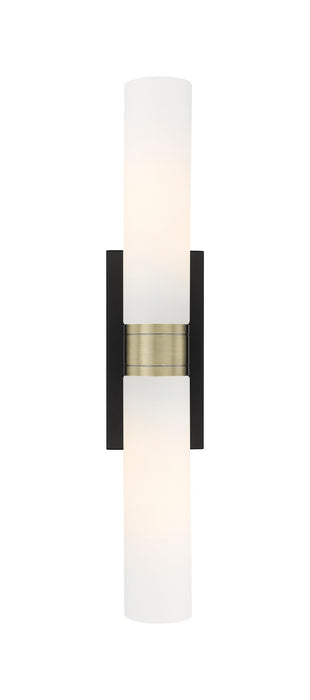 Innovations 617-2W-BAB-G617-11WH LED Bath Vanity, Black Antique Brass