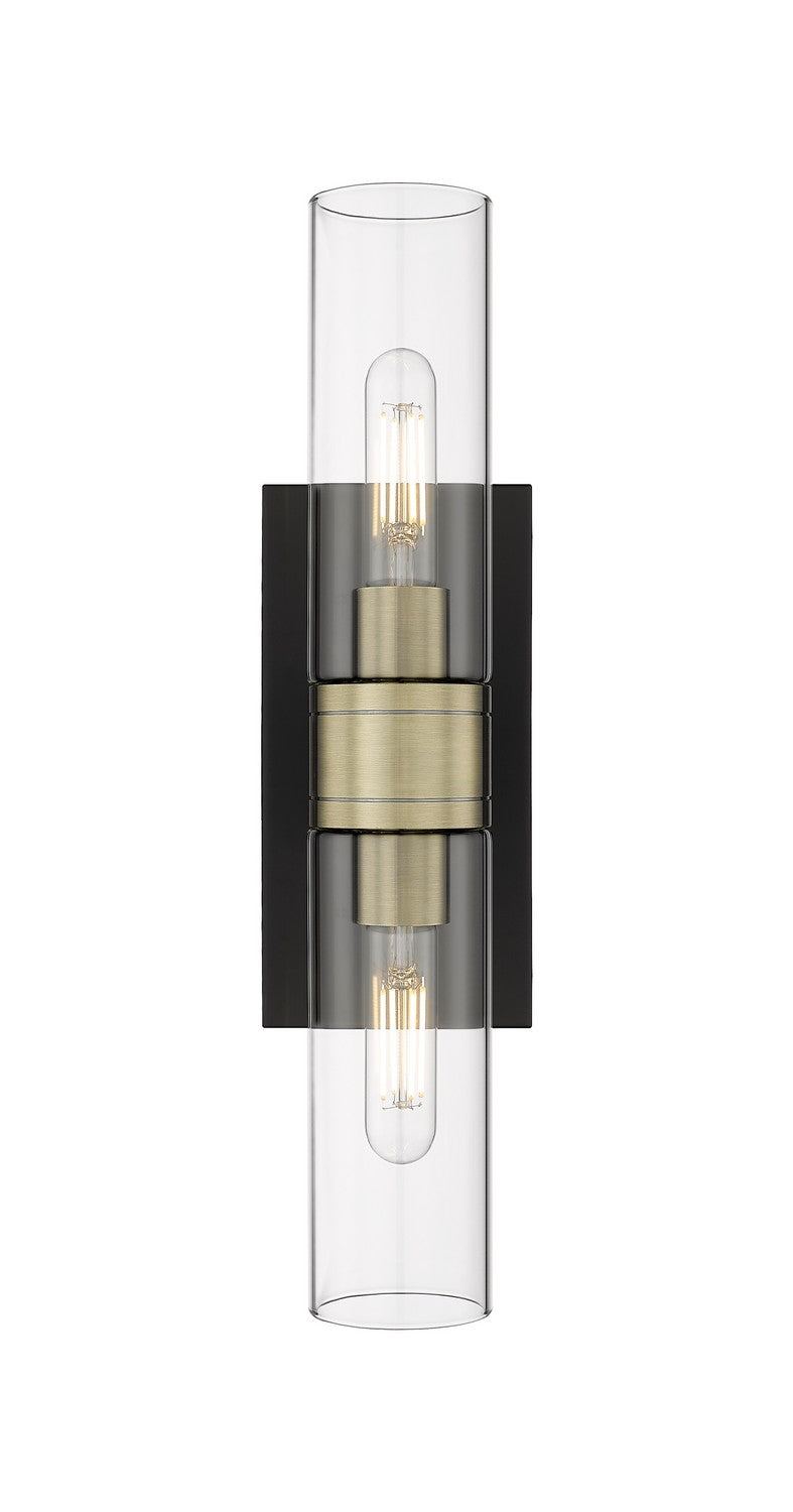 Innovations 617-2W-BAB-G617-8CL LED Bath Vanity, Black Antique Brass