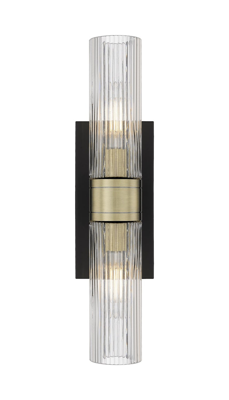 Innovations 617-2W-BAB-G617-8SCL LED Bath Vanity, Black Antique Brass